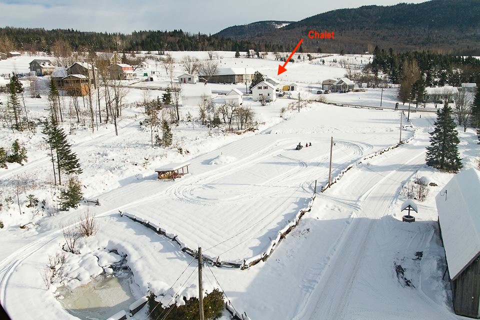 Aerial photo in winter