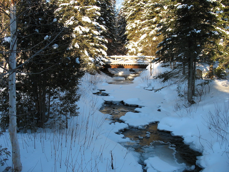 La rivière l'hiver